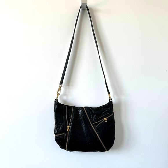 Marc by Marc Jacobs Flash Kelsey Black Lamb Leather Crossbody Handbag - Picture 4 of 13